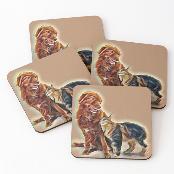 Item preview, Cat and dog art designed and sold by MilicaaD.