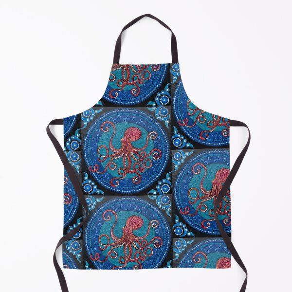 Item preview, Red Octopus Mandala designed and sold by Gerri Kleinberg.