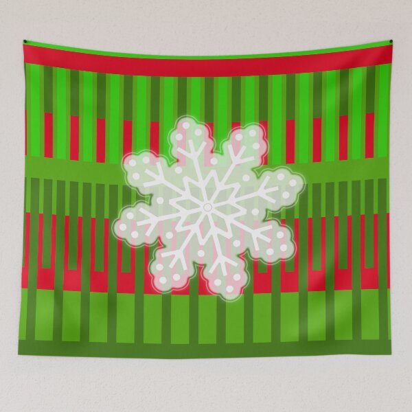 Aperçu de l'œuvre Holiday Festive Snowflake créée et vendue par Sharon Schwalbe.