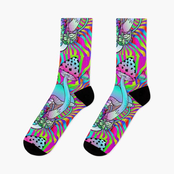 Item preview, Colorful Magic Mushrooms hippie mushroom eyes art designed and sold by Ascooepics.