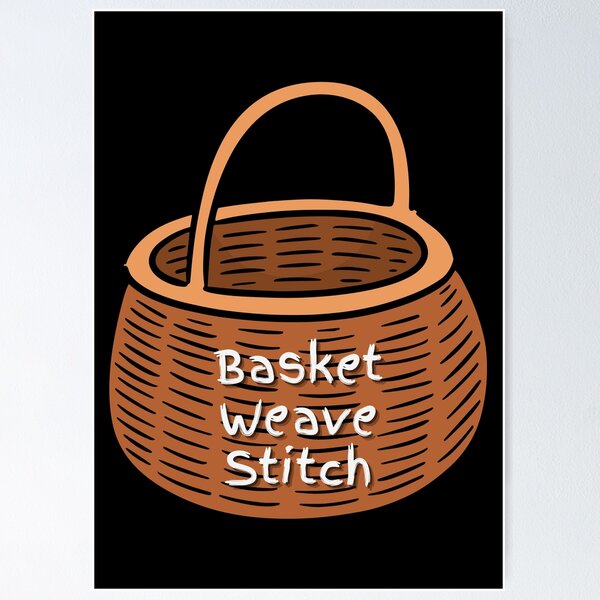 Item preview, Basket Weave Stitch Fun Crochet Memes Puns  designed and sold by YURISPACE.