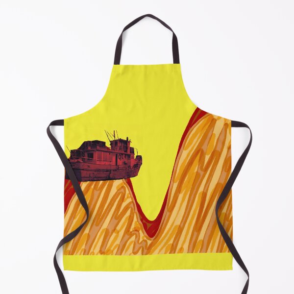 Item preview, Sunset Storm Fishing with Orange Waves - Collage Animation designed and sold by jolabrese.