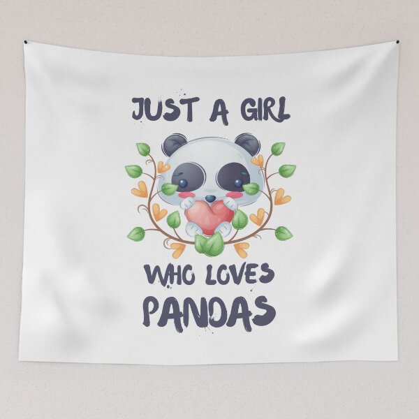 Item preview, Just A Girl Who Loves Pandas  designed and sold by DSC-Fashion.
