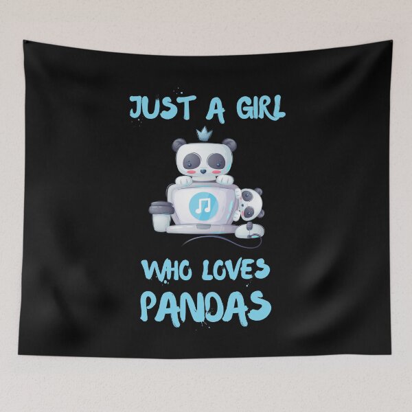 Item preview, Just A Girl Who Loves Pandas  designed and sold by DSC-Fashion.