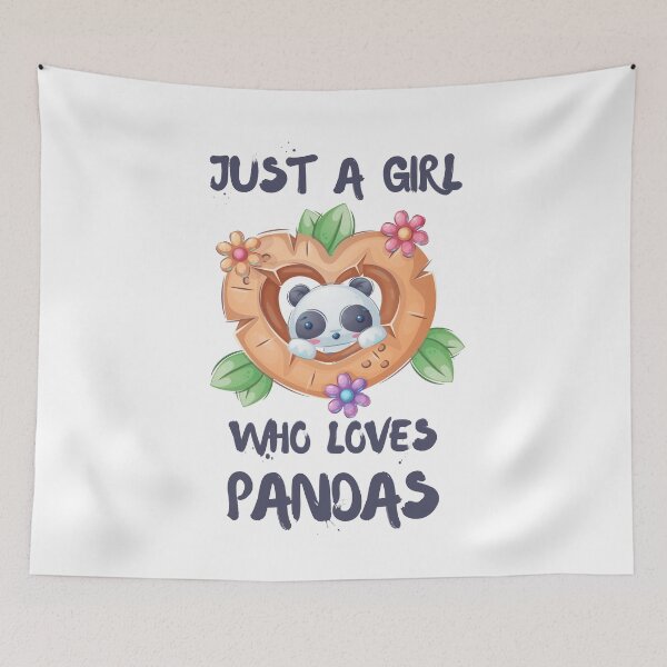 Item preview, Just A Girl Who Loves Pandas  designed and sold by DSC-Fashion.