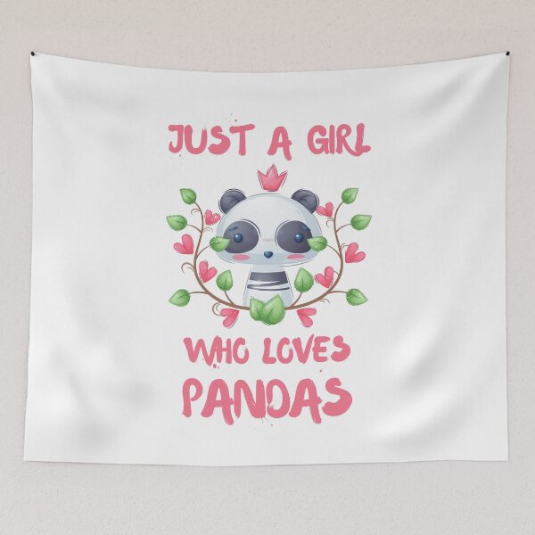 Item preview, Just A Girl Who Loves Pandas  designed and sold by DSC-Fashion.