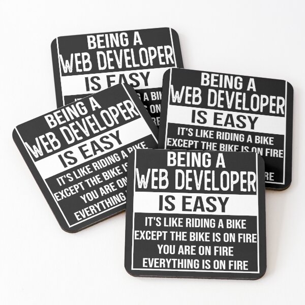 Item preview, Funny web developer saying: being a web developer is easy web developer gifts designed and sold by alaechamlal.