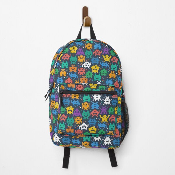 Item preview, Retro video game monsters pattern designed and sold by Casa-Negra.
