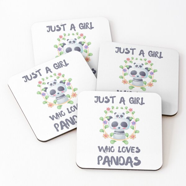 Item preview, Just A Girl Who Loves Pandas  designed and sold by DSC-Fashion.