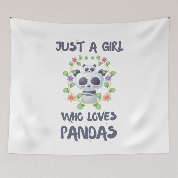 Item preview, Just A Girl Who Loves Pandas  designed and sold by DSC-Fashion.
