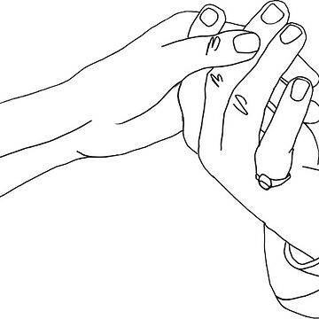 Aperçu de l'œuvre Les mains de Kate Sharma et Anthony Bridgerton de frog & rose