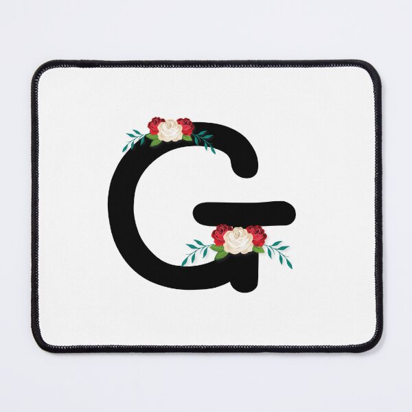 Item preview, Floral Black Monogram G designed and sold by ModernStyleBoho.