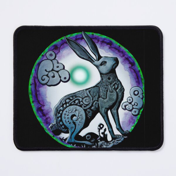 Item preview, Celtic Moon Hare Art – Mystical Pagan Lunar Animal Design designed and sold by Vividality.