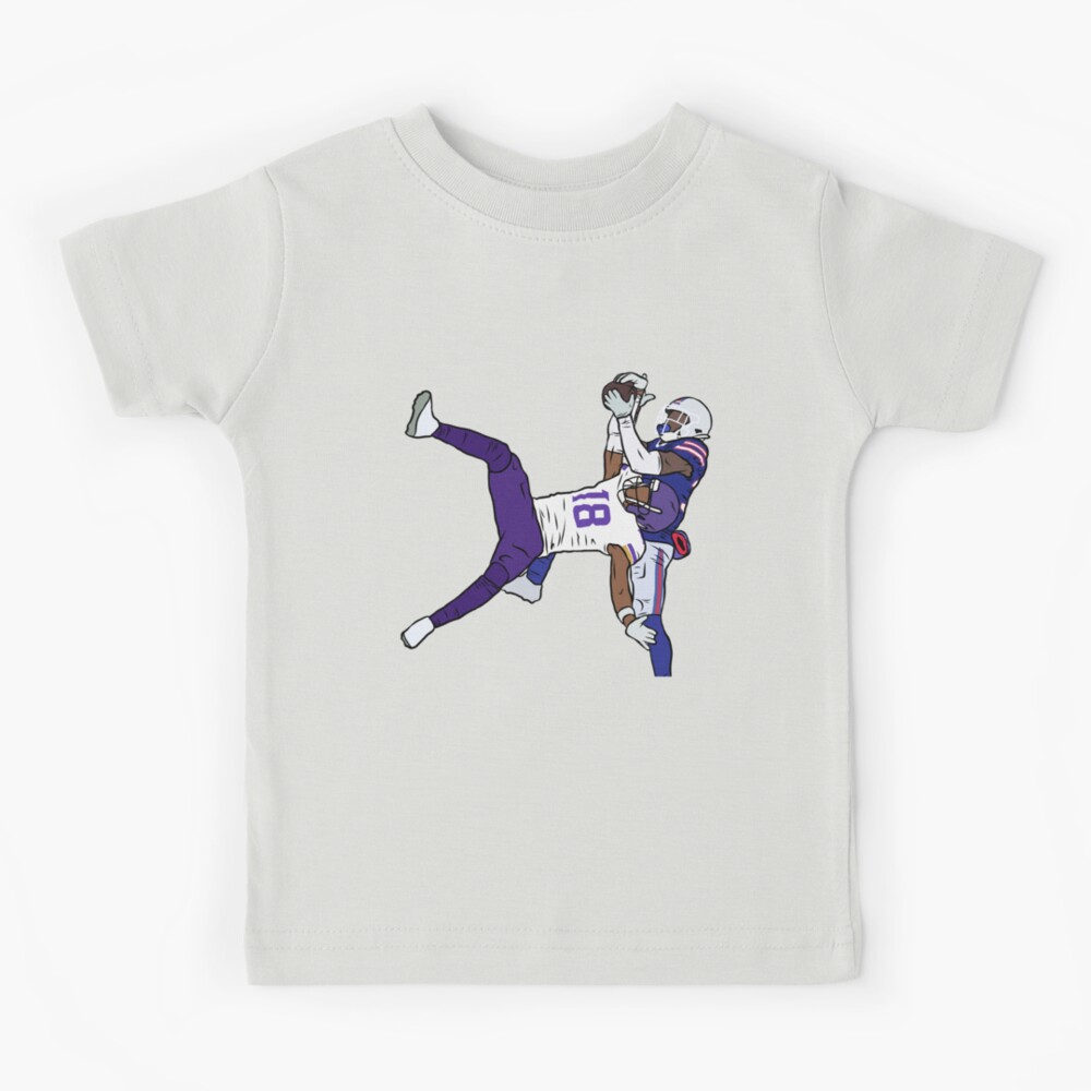 : Youth Justin Jefferson Griddy Sketch Minnesota Kid's T