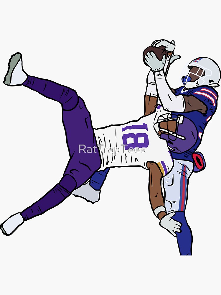 Justin Jefferson Catch Sticker for Sale by RatTrapTees