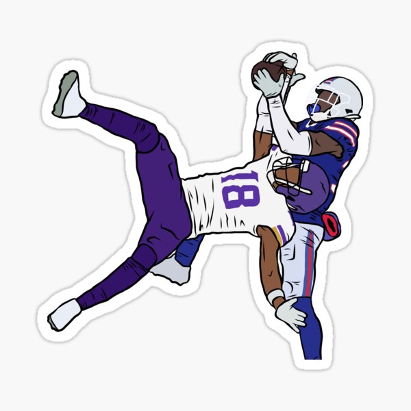 Justin Jefferson Catch' Sticker for Sale by RatTrapTees