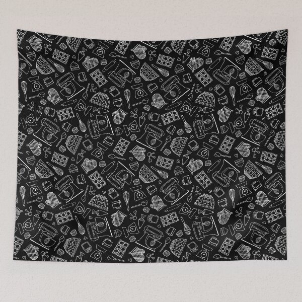 Item preview, I Love Baking // Black designed and sold by The Wellington Boot.