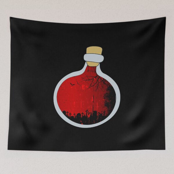 Item preview, Red moon in round jar designed and sold by dannyjar.
