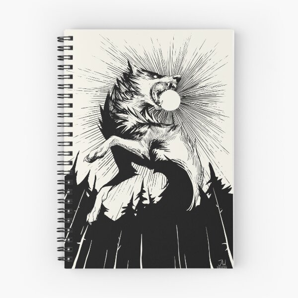 Item preview, The Wolf that Swallowed the Sun - Lineart designed and sold by Znodden.