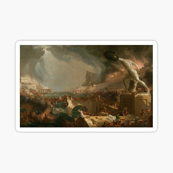Artikel-Vorschau von Der Verlauf der Zerstörung des Imperiums - Thomas Cole, designt und verkauft von TraurigKaiser.