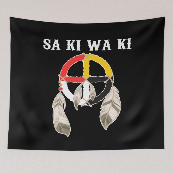 Item preview, SA KI WA KI Sac and Fox Nation Medicine Wheel designed and sold by MagicBoutique.