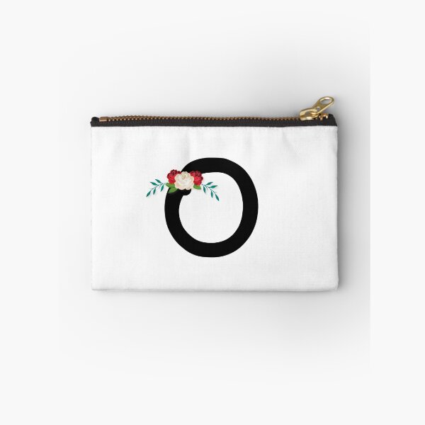 Item preview, Floral Black Monogram O designed and sold by ModernStyleBoho.
