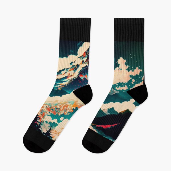 Item preview, Pintura de paisaje, estilo de arte ukiyo-e designed and sold by ParadiseSlice.