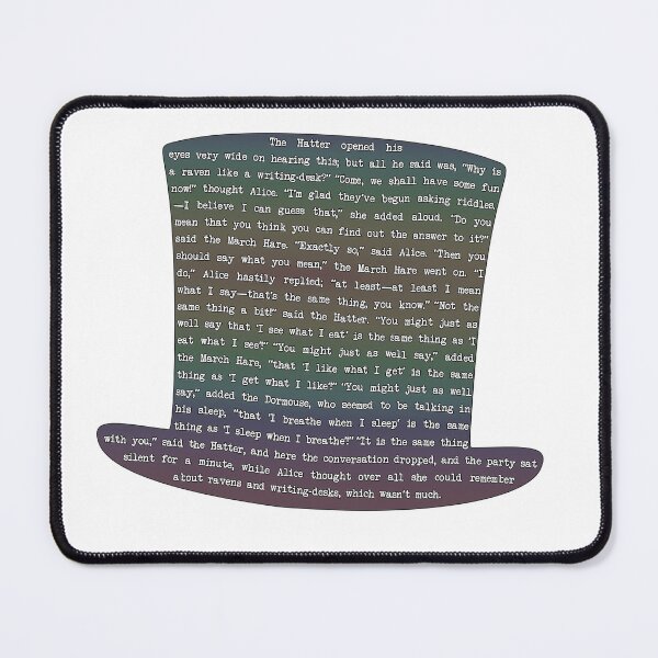 Item preview, Alice Adventures in Wonderland Excerpt From A Mad Tea-Party Chapter - Colorful designed and sold by ThatIsSomething.