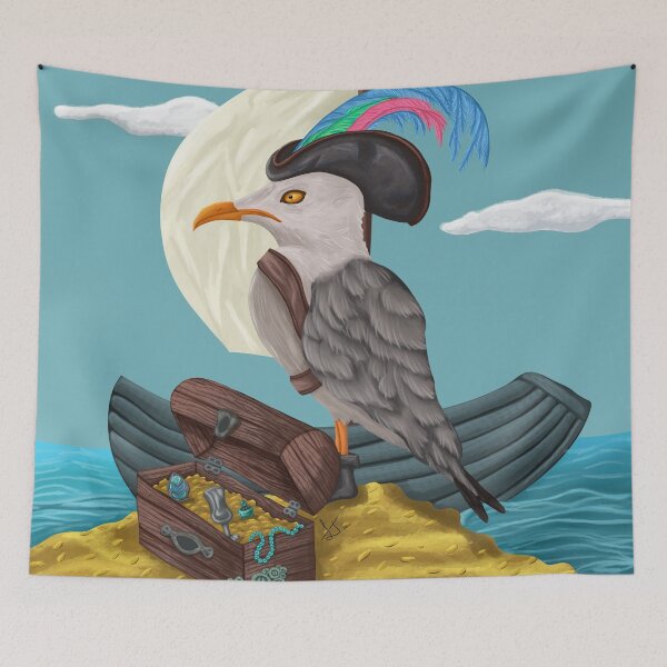 Item preview, Loot Sniping Pirate Seagull designed and sold by LadyTaneli.