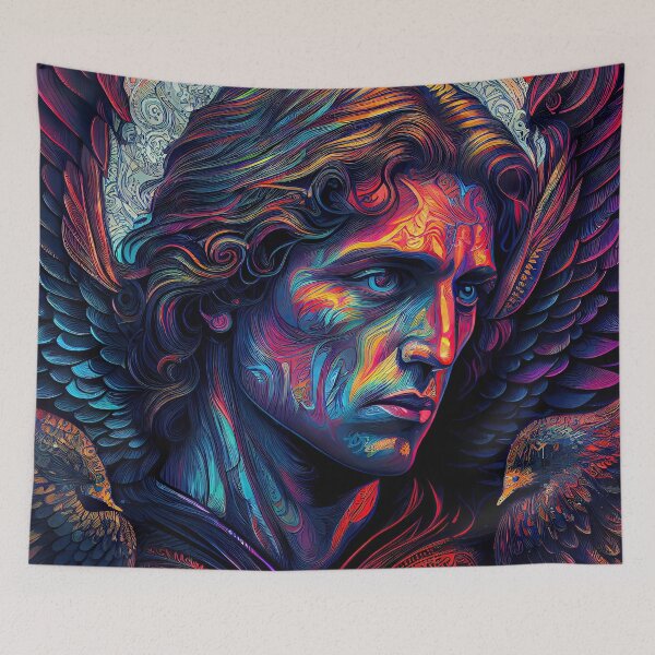 Item preview, Archangel Haniel Illustration (Variation) designed and sold by OccultDreams.