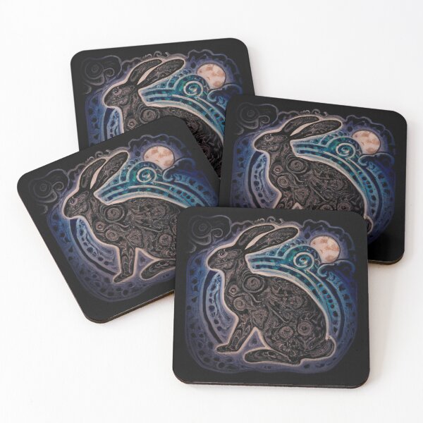Item preview, Celtic Moon Hare Art – Mystical Pagan Lunar Animal Design designed and sold by Vividality.