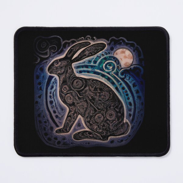 Item preview, Celtic Moon Hare Art – Mystical Pagan Lunar Animal Design designed and sold by Vividality.