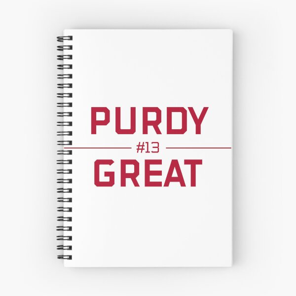 Item preview, Purdy Great red block letters Brock Purdy starting quarterback designed and sold by Sports-Stickers.
