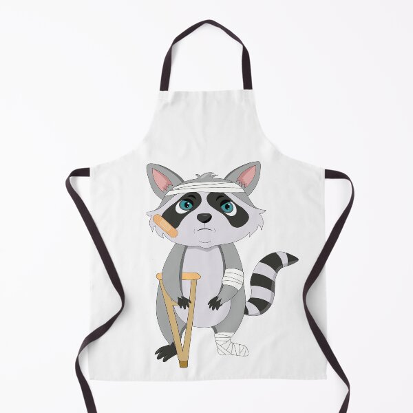 Item preview, Cute raccoon with multiple injuries designed and sold by atedesigns.