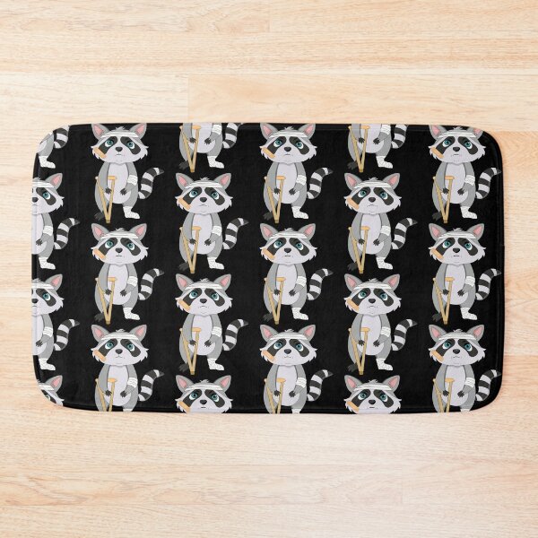 Item preview, Cute raccoon with multiple injuries designed and sold by atedesigns.