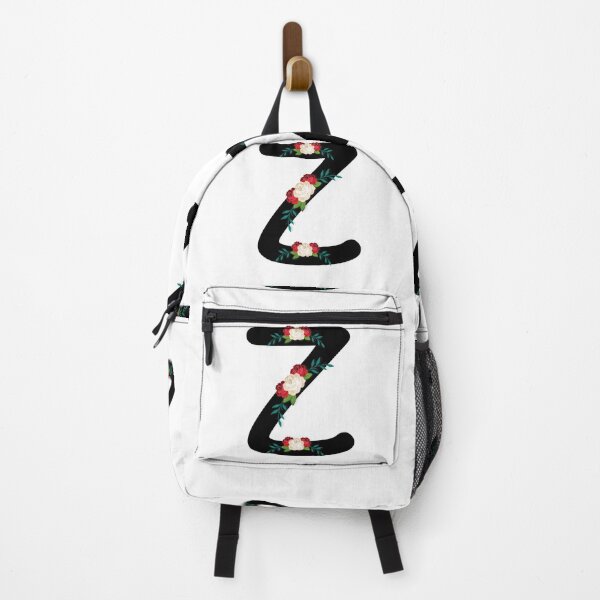 Item preview, Floral Black Monogram Z designed and sold by ModernStyleBoho.