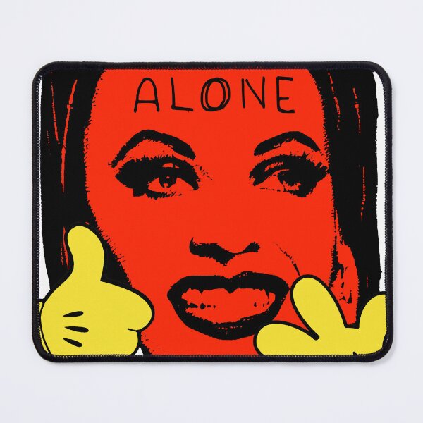 Item preview, Alone | terrible Pop Art | Retro Surreal | Vintage Hard Life (yellow gloves) By Tyler Tilley designed and sold by Tyler Tilley.