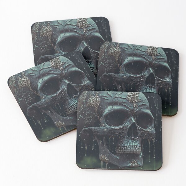 Item preview, Skull with golden details and double teeth designed and sold by MaryAnn84.
