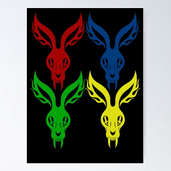 Item preview, mr bungle-easter bunny artwork designed and sold by LondownDesign.