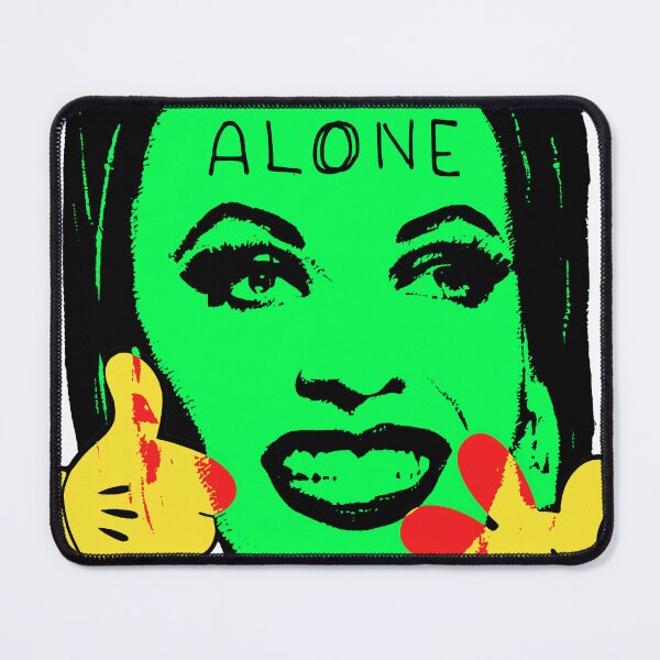 Item preview, Alone | terrible Pop Art | Retro Surreal | Vintage Hard Life (yellow gloves) By Tyler Tilley designed and sold by Tyler Tilley.