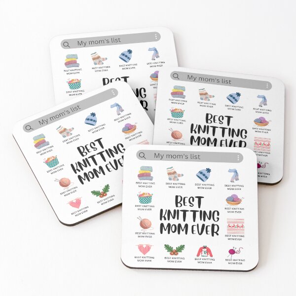 Item preview, Best knitting mom ever-my mom's list designed and sold by Designsplendor.