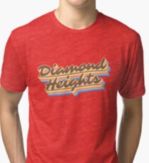 Diamond Heights | Retro Rainbow Tri-blend T-Shirt