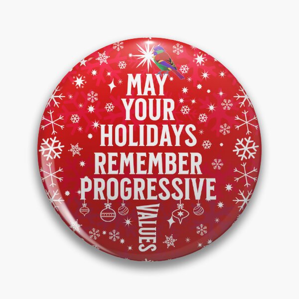 Artikelvorschau, PMD00167 Progressive Movement Designs Progressive Values Weihnachtsbaum auf rotem, regenbogenfarbenem Vogel für Progressive entworfen und verkauft von ProgressiveLeft.