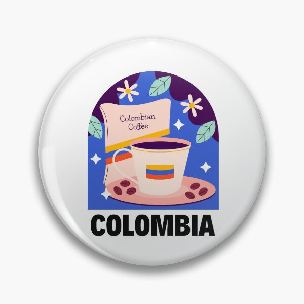 Item preview, Colombian Coffee Vintage Sticker designed and sold by Suzy Perez Art.
