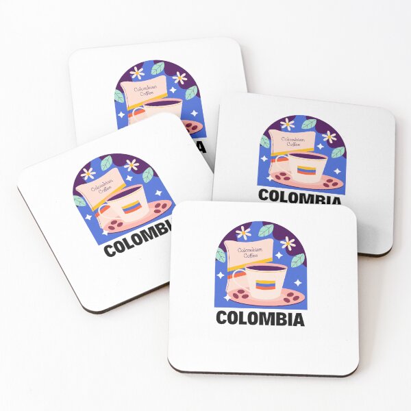 Item preview, Colombian Coffee Vintage Sticker designed and sold by Suzy Perez Art.