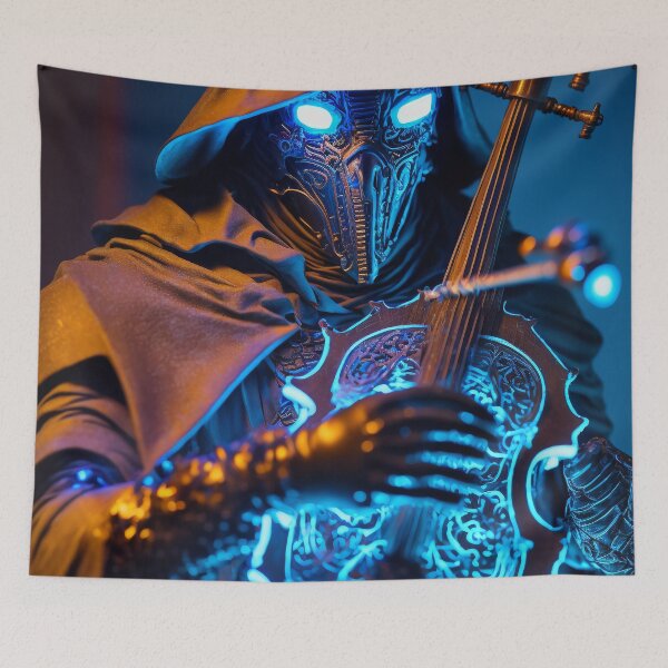 Item preview, Chipperino the Cyberpunk AI Bard designed and sold by AICreateWorlds.