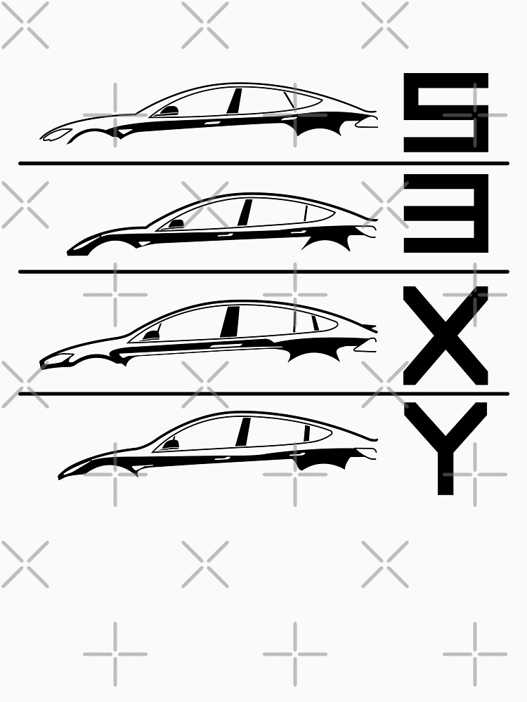 Thumbnail 7 von 7, Classic T-Shirt, S3XY-Silhouetten (Schwarz) designt und verkauft von 718Raindeer.