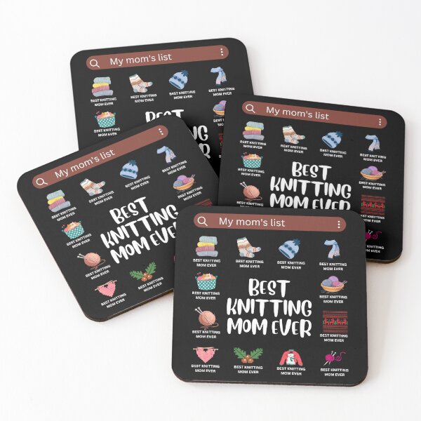 Item preview, Best knitting mom ever.My mom's list designed and sold by Designsplendor.