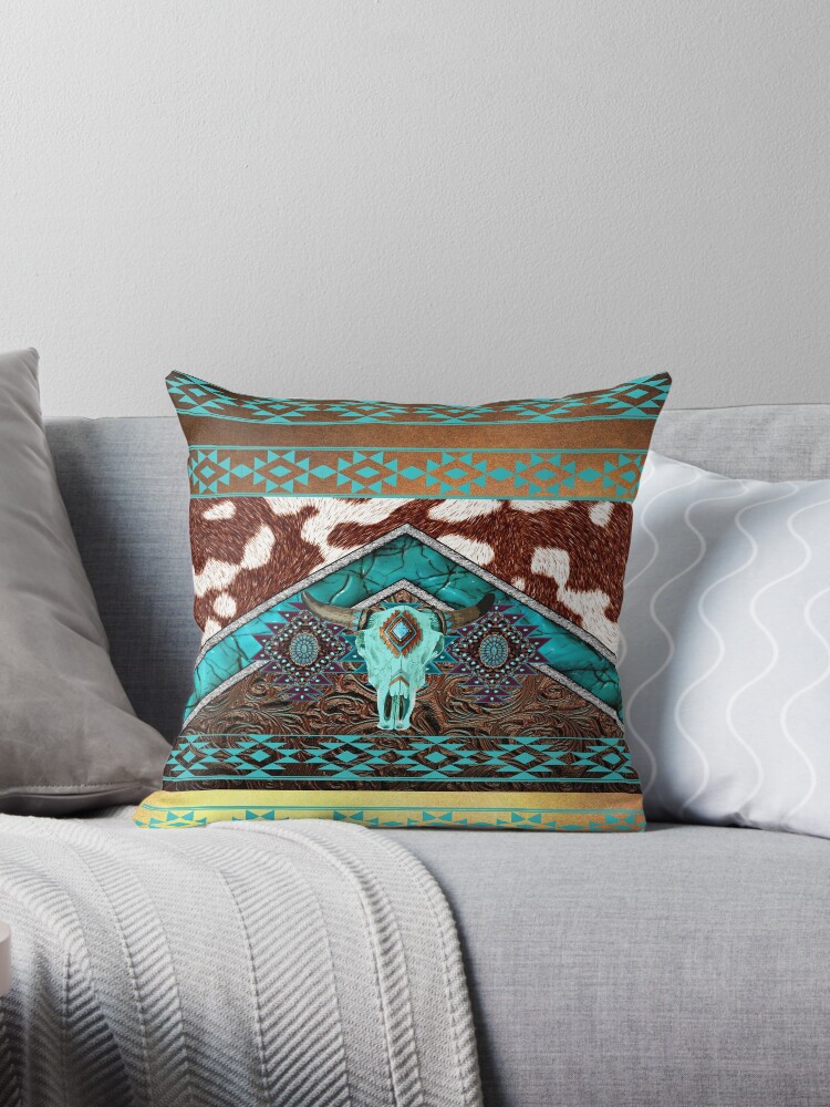 Southwest Design Throw Pillow Case, Indian Decorative Pillows, Western  Throw Pillow Covers, Tribal Cushion Case, Native American Pillow Sham 
