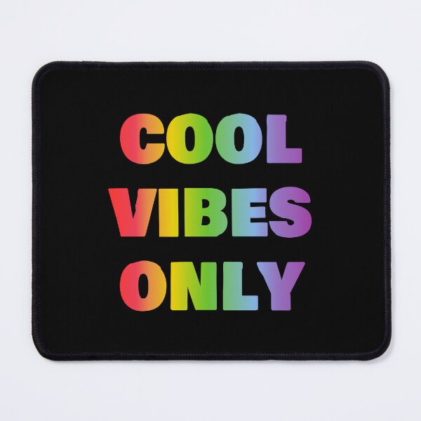 Item preview, Cool vibes only  - rainbow text designed and sold by Inspirationmotivation.